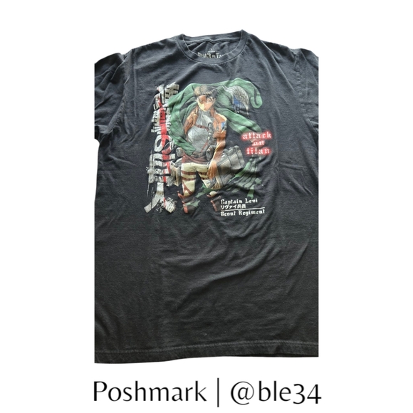 *SALE* Funimation Attack On‎ Titan Season 3 Men's T-shirt Anime Art Manga - Picture 1 of 6